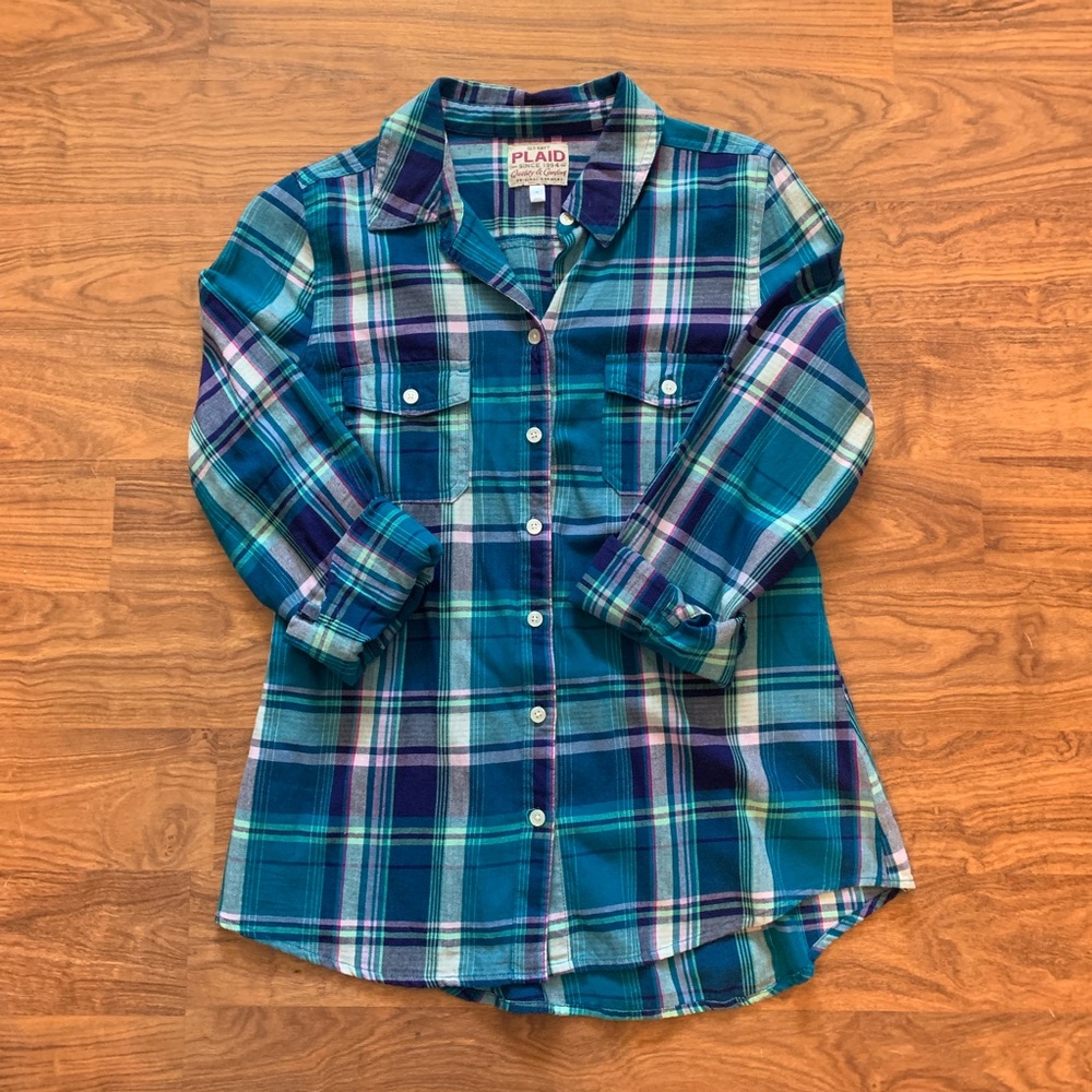NWOT Old Navy plaid top